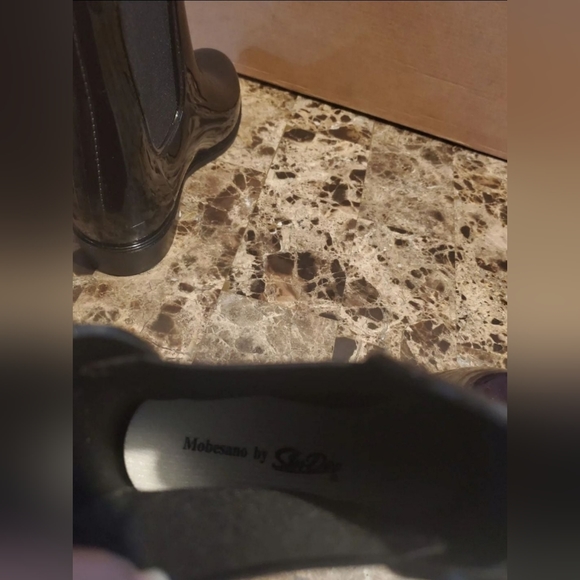 Mobesano  by Ska-Doo Women's Ladies Shiny Short Ankle High Rain Winter Boots - Picture 4 of 5